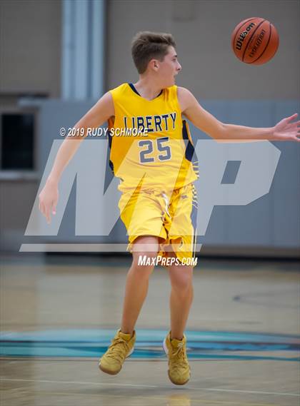Thumbnail 3 in Guajome Park Academy vs. Liberty Charter (Del Lago Tip-Off Classic) photogallery.