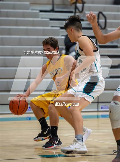 Thumbnail 2 in Guajome Park Academy vs. Liberty Charter (Del Lago Tip-Off Classic) photogallery.