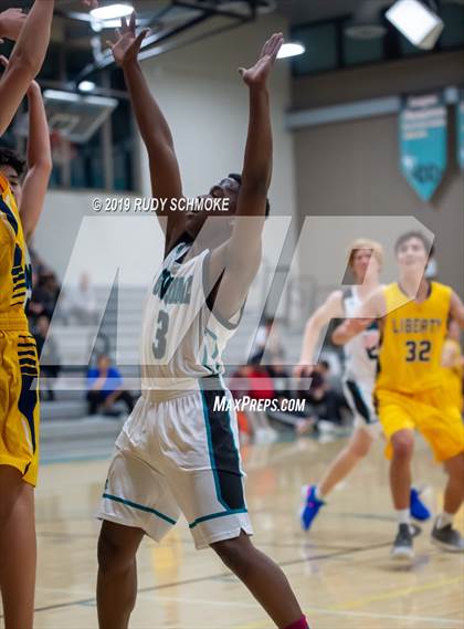Thumbnail 3 in Guajome Park Academy vs. Liberty Charter (Del Lago Tip-Off Classic) photogallery.