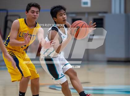 Thumbnail 2 in Guajome Park Academy vs. Liberty Charter (Del Lago Tip-Off Classic) photogallery.
