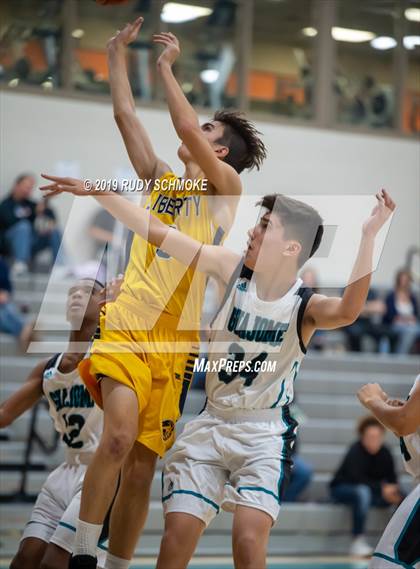 Thumbnail 1 in Guajome Park Academy vs. Liberty Charter (Del Lago Tip-Off Classic) photogallery.