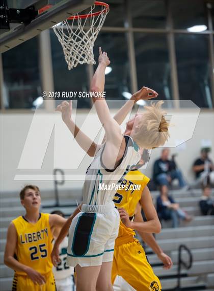 Thumbnail 3 in Guajome Park Academy vs. Liberty Charter (Del Lago Tip-Off Classic) photogallery.