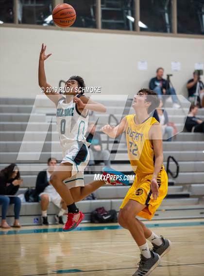 Thumbnail 2 in Guajome Park Academy vs. Liberty Charter (Del Lago Tip-Off Classic) photogallery.