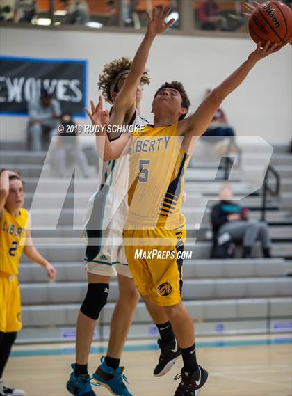 Thumbnail 3 in Guajome Park Academy vs. Liberty Charter (Del Lago Tip-Off Classic) photogallery.