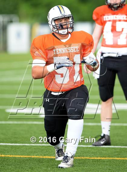 Thumbnail 1 in Tennessee vs. Georgia (All-Star Football Game) photogallery.