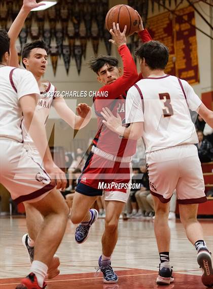 Thumbnail 3 in Rancho Cotate vs Cardinal Newman (Rose City Basketball Tournament) photogallery.