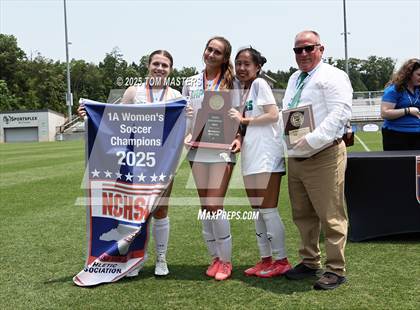 Thumbnail 1 in Mountain Island Charter vs. Wake Prep Academy (NCHSAA 1A Championship Awards) photogallery.