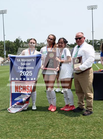 Thumbnail 1 in Mountain Island Charter vs. Wake Prep Academy (NCHSAA 1A Championship Awards) photogallery.