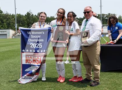 Thumbnail 2 in Mountain Island Charter vs. Wake Prep Academy (NCHSAA 1A Championship Awards) photogallery.