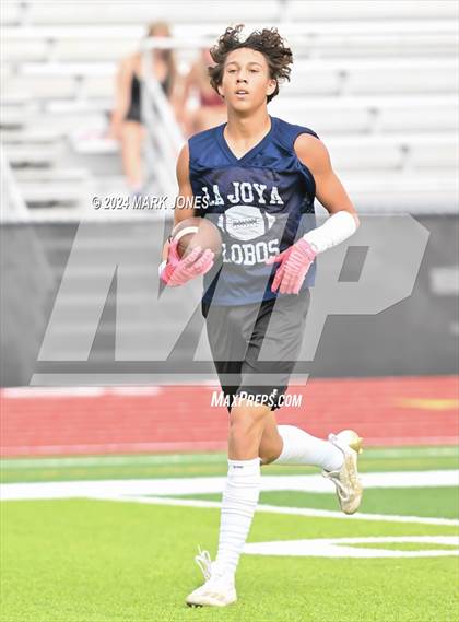 Thumbnail 3 in La Joya Community vs. Bourgade Catholic (Goldwater 7 on 7 Tournament) photogallery.