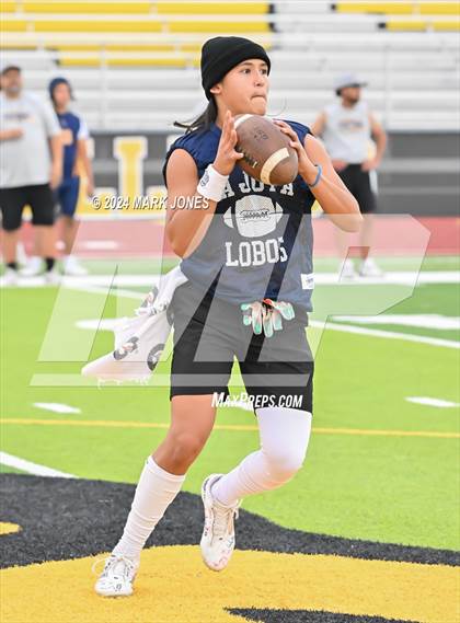 Thumbnail 3 in La Joya Community vs. Bourgade Catholic (Goldwater 7 on 7 Tournament) photogallery.