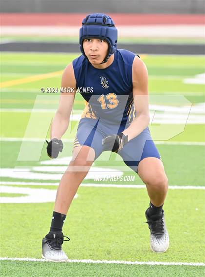Thumbnail 1 in La Joya Community vs. Bourgade Catholic (Goldwater 7 on 7 Tournament) photogallery.