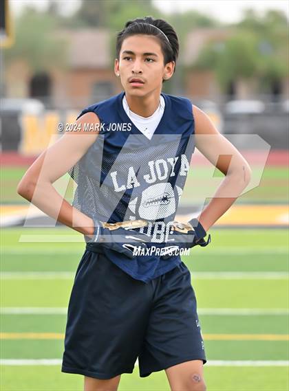Thumbnail 3 in La Joya Community vs. Bourgade Catholic (Goldwater 7 on 7 Tournament) photogallery.