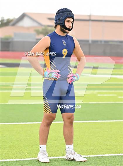 Thumbnail 1 in La Joya Community vs. Bourgade Catholic (Goldwater 7 on 7 Tournament) photogallery.