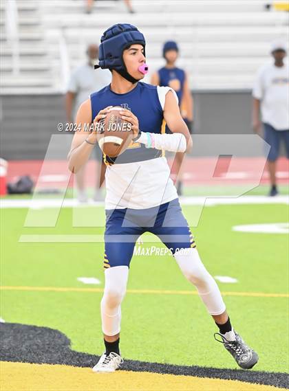 Thumbnail 1 in La Joya Community vs. Bourgade Catholic (Goldwater 7 on 7 Tournament) photogallery.