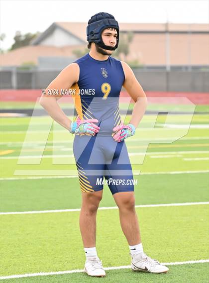 Thumbnail 3 in La Joya Community vs. Bourgade Catholic (Goldwater 7 on 7 Tournament) photogallery.