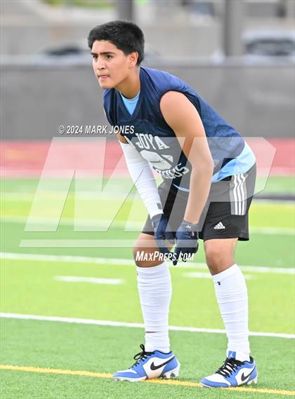 Thumbnail 1 in La Joya Community vs. Bourgade Catholic (Goldwater 7 on 7 Tournament) photogallery.