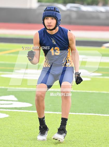 Thumbnail 2 in La Joya Community vs. Bourgade Catholic (Goldwater 7 on 7 Tournament) photogallery.