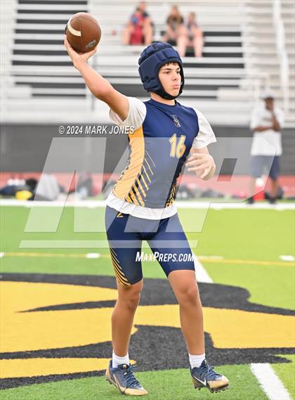Thumbnail 2 in La Joya Community vs. Bourgade Catholic (Goldwater 7 on 7 Tournament) photogallery.