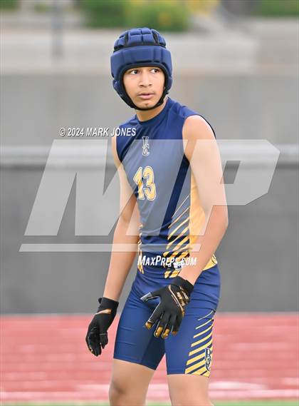 Thumbnail 3 in La Joya Community vs. Bourgade Catholic (Goldwater 7 on 7 Tournament) photogallery.