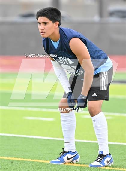 Thumbnail 2 in La Joya Community vs. Bourgade Catholic (Goldwater 7 on 7 Tournament) photogallery.