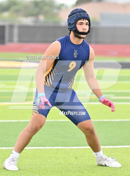 Thumbnail 2 in La Joya Community vs. Bourgade Catholic (Goldwater 7 on 7 Tournament) photogallery.