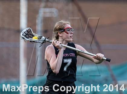 Thumbnail 1 in Oregon City vs. West Linn (Oregon Girls Lacrosse Association Playoff) photogallery.