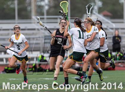 Thumbnail 2 in Oregon City vs. West Linn (Oregon Girls Lacrosse Association Playoff) photogallery.
