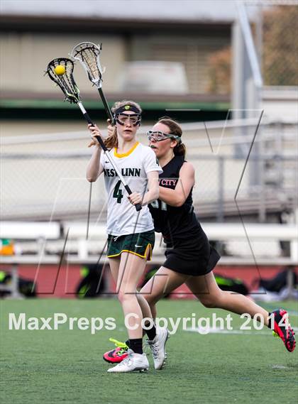 Thumbnail 3 in Oregon City vs. West Linn (Oregon Girls Lacrosse Association Playoff) photogallery.