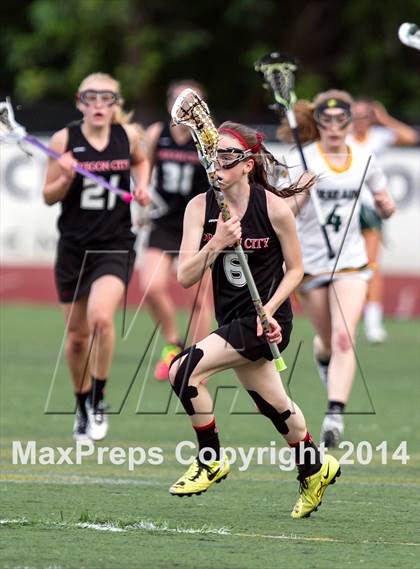Thumbnail 1 in Oregon City vs. West Linn (Oregon Girls Lacrosse Association Playoff) photogallery.