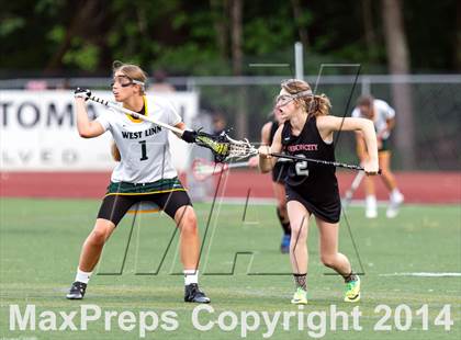 Thumbnail 3 in Oregon City vs. West Linn (Oregon Girls Lacrosse Association Playoff) photogallery.