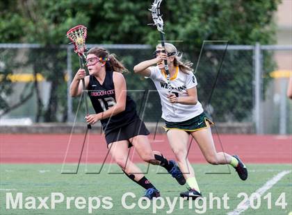Thumbnail 2 in Oregon City vs. West Linn (Oregon Girls Lacrosse Association Playoff) photogallery.