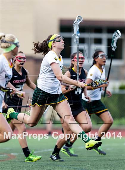 Thumbnail 2 in Oregon City vs. West Linn (Oregon Girls Lacrosse Association Playoff) photogallery.