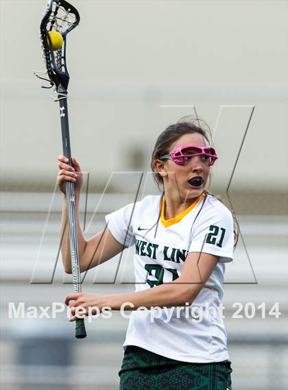 Thumbnail 2 in Oregon City vs. West Linn (Oregon Girls Lacrosse Association Playoff) photogallery.