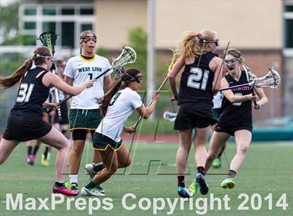 Thumbnail 3 in Oregon City vs. West Linn (Oregon Girls Lacrosse Association Playoff) photogallery.