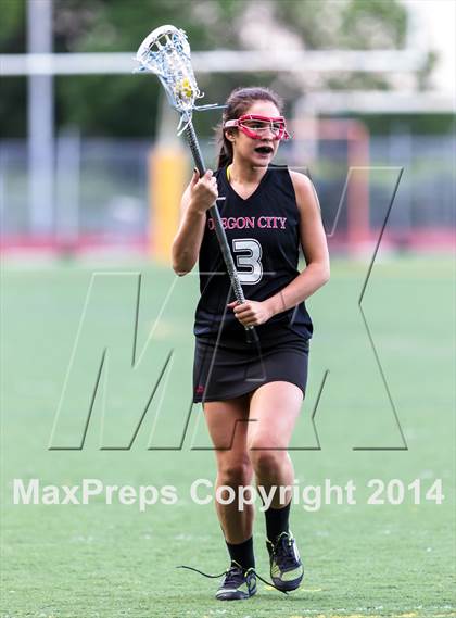 Thumbnail 2 in Oregon City vs. West Linn (Oregon Girls Lacrosse Association Playoff) photogallery.
