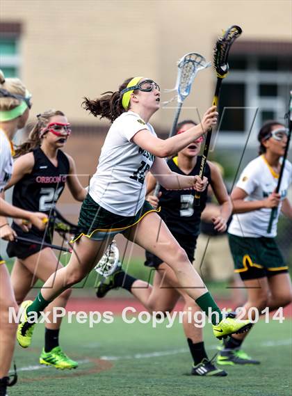 Thumbnail 3 in Oregon City vs. West Linn (Oregon Girls Lacrosse Association Playoff) photogallery.