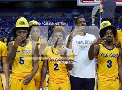 Thumbnail 1 in Silsbee vs. Oak Cliff Faith Family Academy (UIL 4A Basketball Final Medal Ceremony) photogallery.