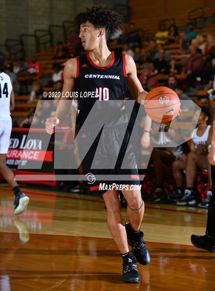 Thumbnail 3 in Salesian College Preparatory vs. Centennial (Nike Extravaganza) photogallery.