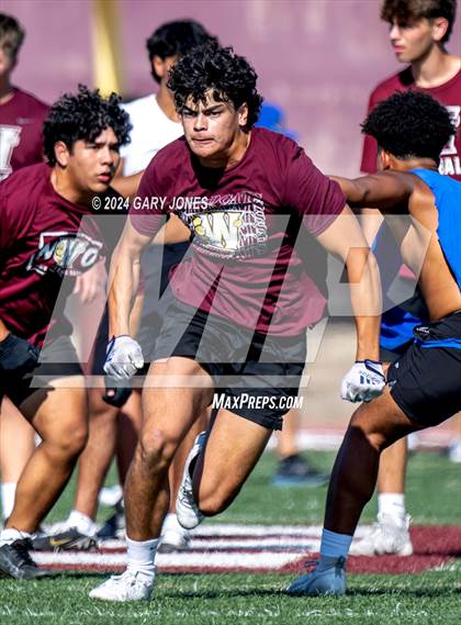 Thumbnail 2 in Whitney vs Lincoln 7v7 scrimmage photogallery.