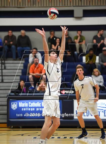 Thumbnail 3 in Drake @ Marin Catholic (MCAL Semifinal) photogallery.