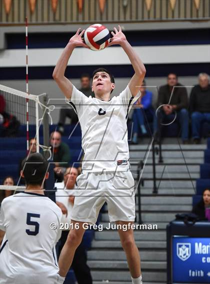 Thumbnail 1 in Drake @ Marin Catholic (MCAL Semifinal) photogallery.