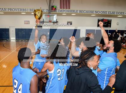 Thumbnail 2 in Graphic Communication Arts vs. Washington Heights Expeditionary (PSAL Manhattan Boro Final) photogallery.