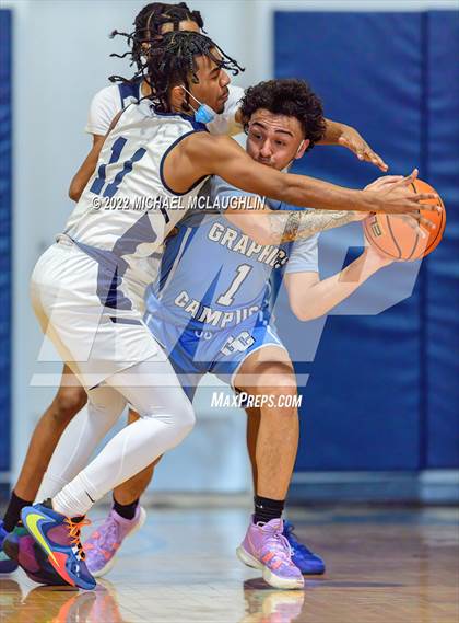 Thumbnail 2 in Graphic Communication Arts vs. Washington Heights Expeditionary (PSAL Manhattan Boro Final) photogallery.
