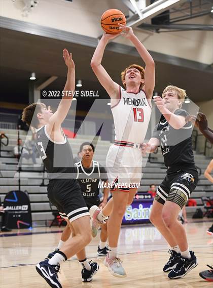Thumbnail 3 in Clayton Valley Charter vs. Memorial (The Holiday Classic 2022) photogallery.
