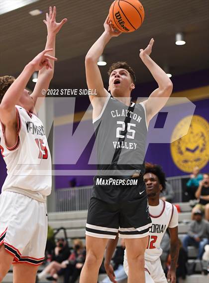 Thumbnail 1 in Clayton Valley Charter vs. Memorial (The Holiday Classic 2022) photogallery.