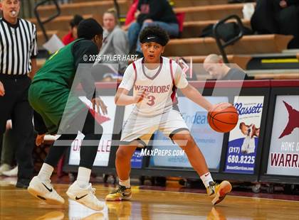 Thumbnail 2 in Indianapolis Crispus Attucks vs. Indianapolis Northwest Warriors (Hendricks County Hoopfest) photogallery.