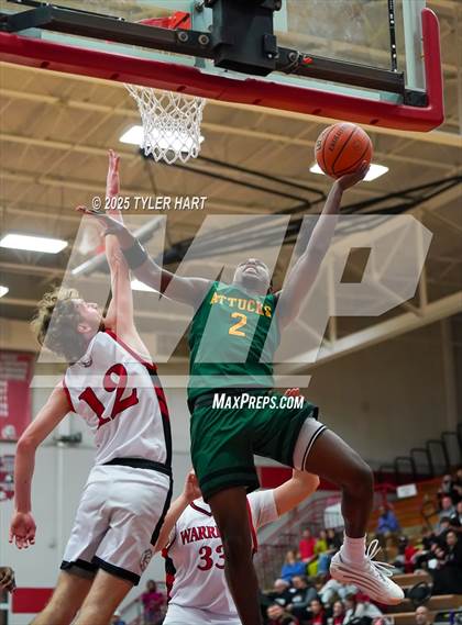 Thumbnail 2 in Indianapolis Crispus Attucks vs. Indianapolis Northwest Warriors (Hendricks County Hoopfest) photogallery.