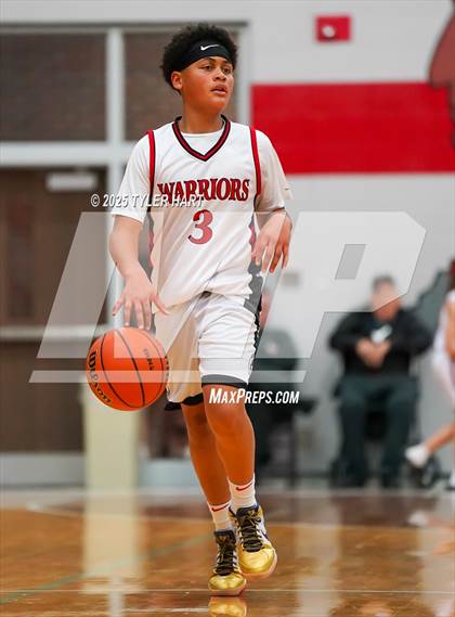 Thumbnail 3 in Indianapolis Crispus Attucks vs. Indianapolis Northwest Warriors (Hendricks County Hoopfest) photogallery.