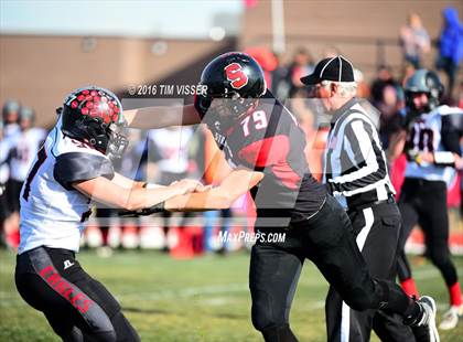 Thumbnail 1 in Paonia vs. Strasburg (CHSAA Division 1A Semifinal) photogallery.